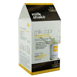 Milk Shake - Milk Shake Milk Color Kalıcı Saç Boyası 5.3 - Açık Kestane - KÖPÜK HEDİYE