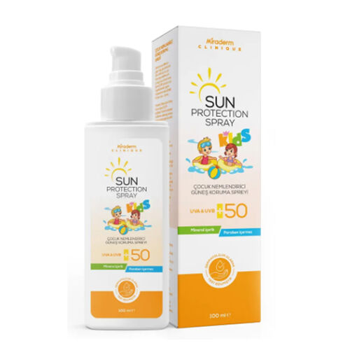 Miraderm - Miraderm Clinique Sun Çocuk Nemlendirici Spf50+ Güneş Koruma Spreyi 100 ml