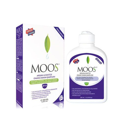 Moos - Moos Argan ve Kaktüs Onarıcı Bakım Şampuanı 200 ml