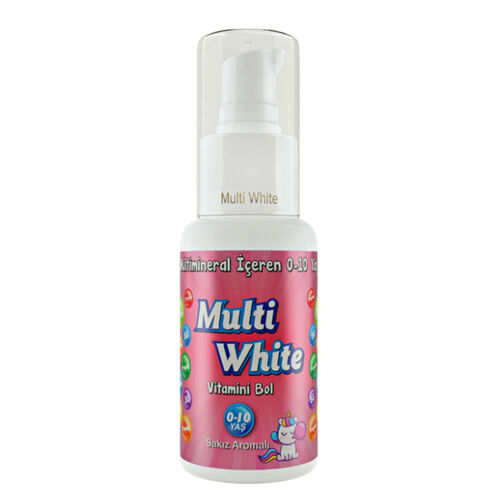 Multi White - Multi White Sakız Aromalı Çocuk Diş Macunu 50 ml