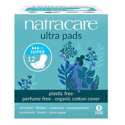 Natracare - Natracare Organic Cotton Cover Ultra Pads 12 Adet - Super