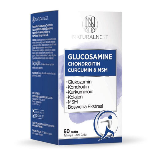 Naturalnest - NaturalNest Glucosamine Chondroitin MSM 60 Tablet