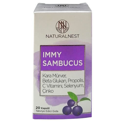 Naturalnest - Naturalnest Immy Sambucus Takviye Edici Gıda 20 Kapsül