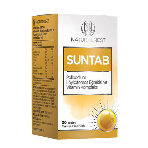 Naturalnest - Naturalnest Suntab Takviye Edici Gıda 30 Tablet