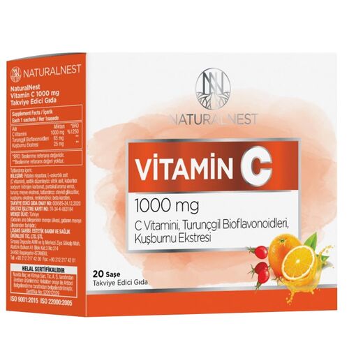 Naturalnest - Naturalnest Vitamin C 1000 mg 20 Saşe