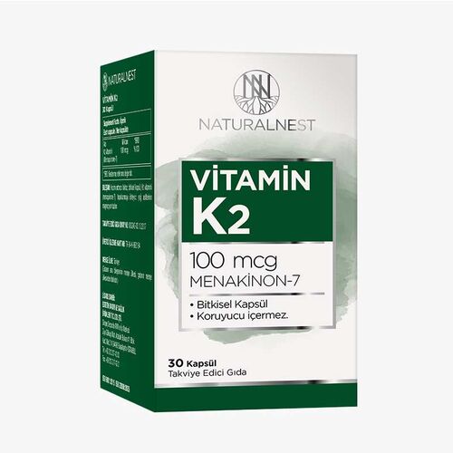 Naturalnest - Naturalnest Vitamin K2 30 Kapsül