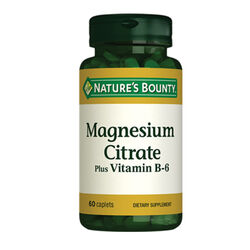 Natures Bounty - Natures Bounty Magnesium Citrate with Vitamin B6 Takviye Edici Gıda 60 Kaplet