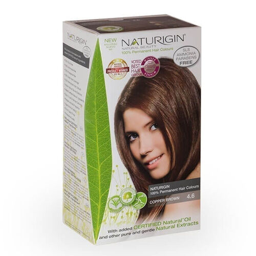 Naturigin - Naturigin Organik İçerikli Saç Boyası 4.6 Bakır Kahverengi