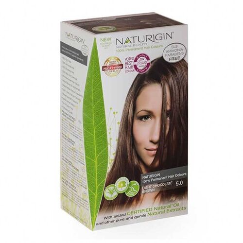 Naturigin - Naturigin Organik İçerikli Saç Boyası 5.0 Açık Çikolata Kahverengi