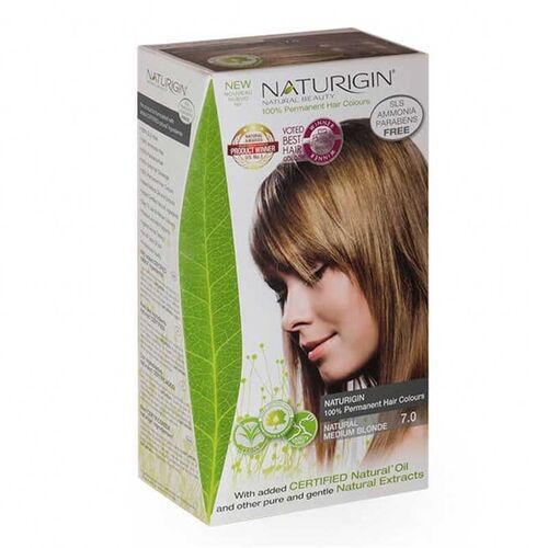 Naturigin - Naturigin Organik İçerikli Saç Boyası 7.0 Doğal Orta Sarı