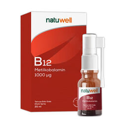 Natuwell - Natuwell B12 1000 ug Takviye Edici Gıda Dilaltı Sprey 20 ml