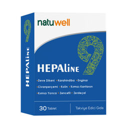 Natuwell - Natuwell Hepaline 9 Takviye Edici Gıda 30 Tablet