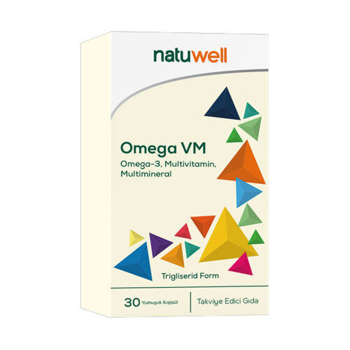 Natuwell - Natuwell Omega VM 30 Yumuşak Kapsül