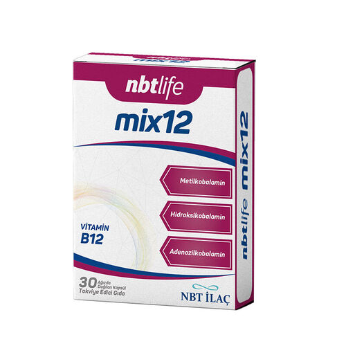 NBT Life - Nbt Life Mix 12 Takviye Edici Gıda 30 Kapsül