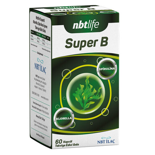 NBT Life - NBT Life Super B Takviye Edici Gıda 60 Kapsül