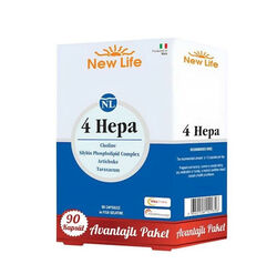 New Life - New Life 4 Hepa Takviye Edici Gıda 90 Kapsül