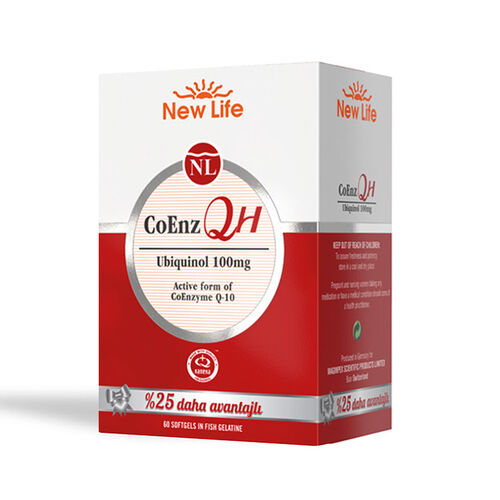 New Life - New Life CoEnz QH 100 mg 60 Yumuşak Kapsül