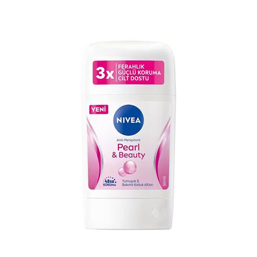 Nivea - Nivea Pearl- Beauty Kadın Stick Deodorant 50 ml