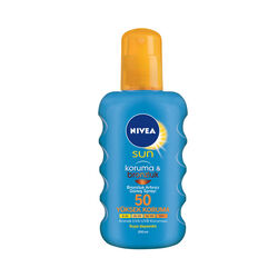 Nivea - Nivea Sun Koruma ve Bronzluk Arttırıcı Spf 50 Güneş Spreyi 200 ml