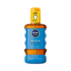 Nivea - Nivea Sun Koruma ve Bronzluk SPF20 Güneş Yağı 200 ml