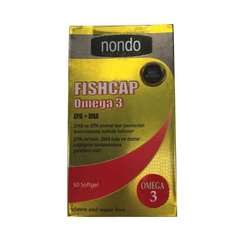 Nondo Vitamins - Nondo Vitamins Fishcap Omega 3 50 Kapsül