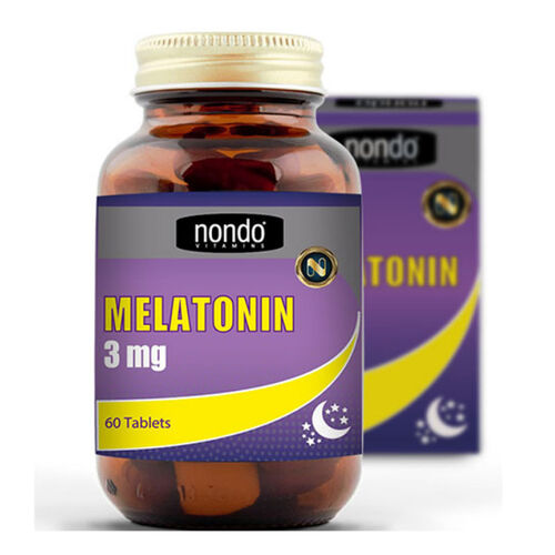 Nondo Vitamins - Nondo Vitamins Melatonin 3 mg Takviye Edici Gıda 60 Kapsül