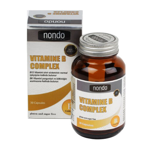 Nondo Vitamins - Nondo Vitamins Vitamine B Complex 30 Kapsül
