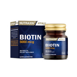 Nutraxin - Nutraxin Biotin 5000 mcg Takviye Edici Gıda 30 Tablet