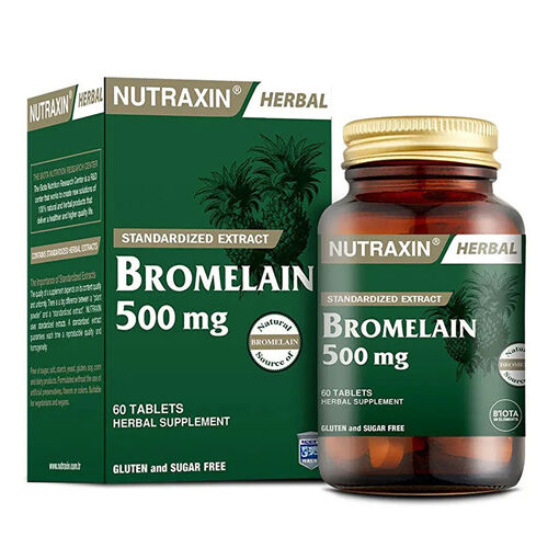 Nutraxin - Nutraxin Bromelain 500mg 60 Tablet
