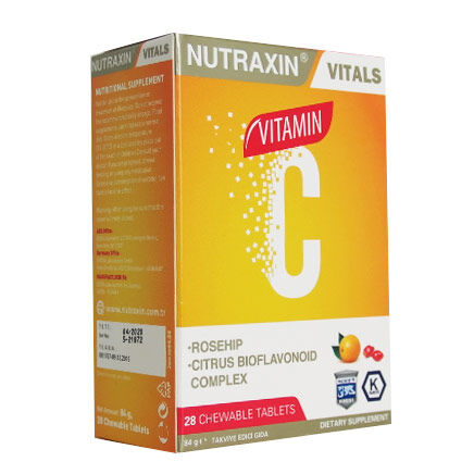 Nutraxin - Nutraxin C Vitamini 28 Çiğnenebilir Tablet