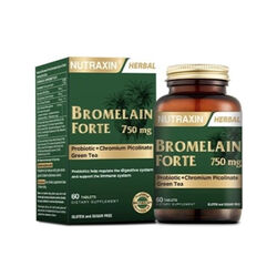 Nutraxin - Nutraxin Herbal Bromelain Forte Takviye Edici Gıda 60 Tablet