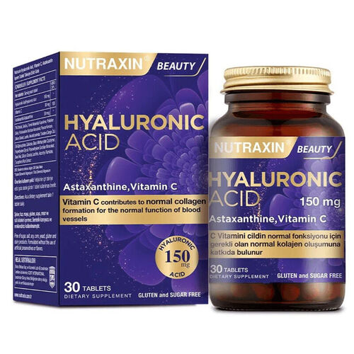 Nutraxin - Nutraxin Hyaluronik Asit Takviye Edici Gıda 30 Tablet