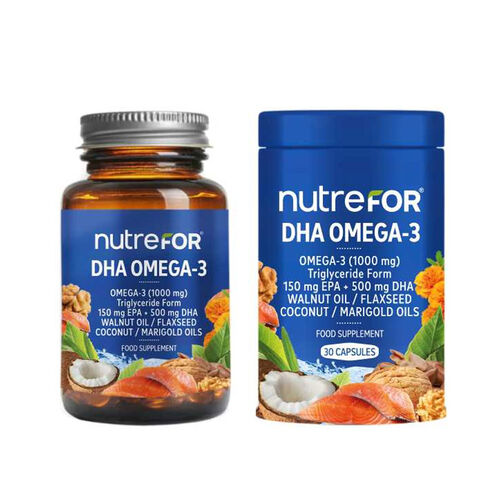 Nutrefor - Nutrefor DHA Omega-3 Takviye Edici Gıda 30 Kapsül