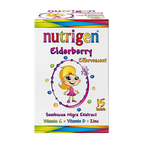Nutrigen - Nutrigen Elderberry Takviye Edici Gıda 15 Efervesan Tablet