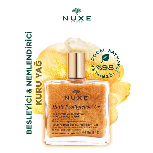 Nuxe - Nuxe Huile Prodigieuse Or Altın Parıltılı Kuru Yağ 50 ml