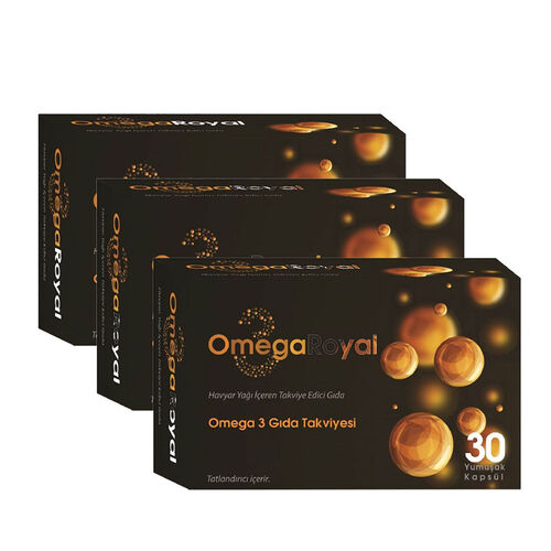 Omega Royal - Omega Royal Omega 3 Takviye Edici Gıda 3 x 30 Yumuşak Kapsül