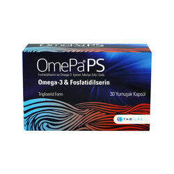 TAB İlaç Sanayi A.Ş - OmePa PS Fosfatidilserin ve Omega 3 İçeren Takviye Edici Gıda 30 Yumuşak Kapsül