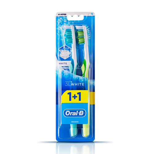 Oral-b - Oral-B 3D White Diş Fırçası Medium 1+1 HEDİYE