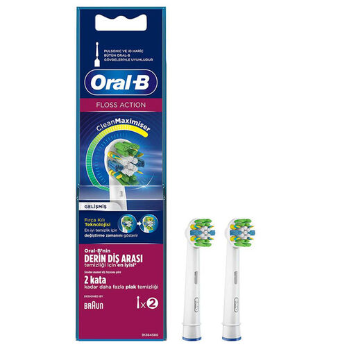 Oral-b - Oral-b Floss Action Diş Fırçası Yedek Başlığı 2 Adet
