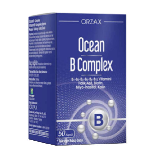 Orzax - Orzax Ocean B Complex Takviye Edici Gıda 50 Kapsül