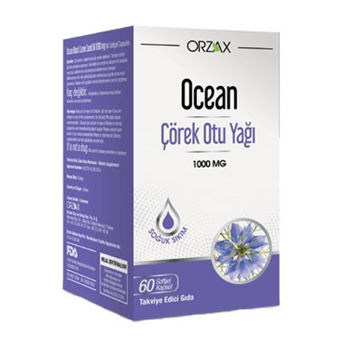 Orzax - Orzax Ocean Çörek Otu Yağı 60 Kapsül