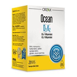 Orzax - Orzax Ocean D3K2 Vitamin Damla 20 ml