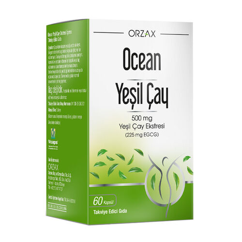 Orzax - Orzax Ocean Green Tea Takviye Edici Gıda 60 Kapsül