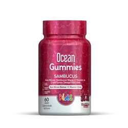 Orzax - Orzax Ocean Gummies Sambucus Kids Takviye Edici Gıda 60 Adet Çiğnenebilir Jel Form