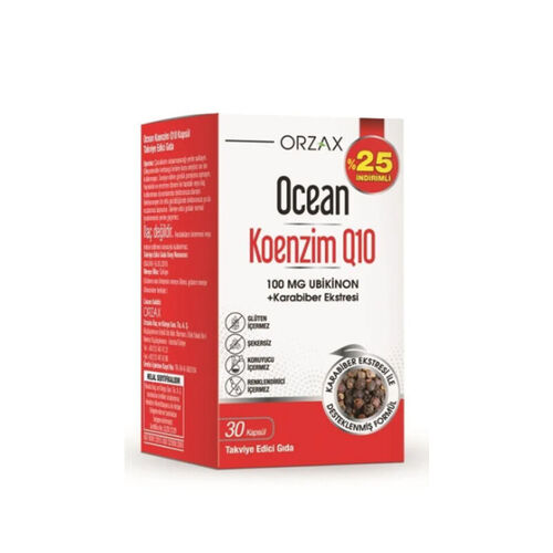 Orzax - Orzax Ocean Koenzim Q10 30 Kapsül