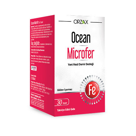 Orzax - Orzax Ocean Microfer Takviye Edici Gıda 30 Tablet