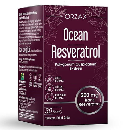 Orzax - Orzax Ocean Resveratrol Takviye Edici Gıda 30 Kapsül