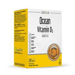 Orzax - Orzax Ocean Vitamin D3 600 IU Sprey 20ml