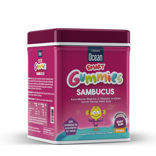 Orzax - Orzax Smart Gummies Sambucus Takviye Edici Gıda 64 Adet