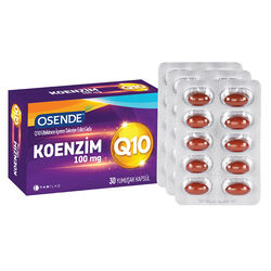 TAB İlaç Sanayi A.Ş - Osende Koenzim 100mg Q10 30 Yumuşak Kapsül